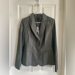 NWT The Limited grey pinstriped lined office chic blazer size 8